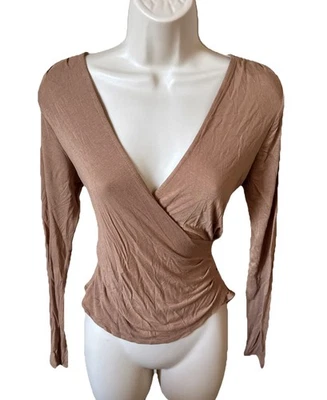 Sexy blusa camisa manga larga para mujer talla pequeña Foto 1 de 4