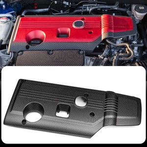 2023-2025 For Honda FL5 Civic Type R Matte Carbon Engine Cover Bonnet Hood Trm - Picture 1 of 12