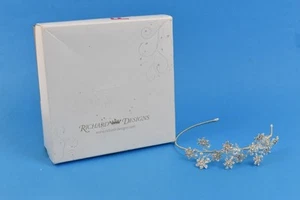 Richard Designs Bridal Tiara Headband Diamante Crystals Pearl Hair Accessory  - Picture 1 of 5