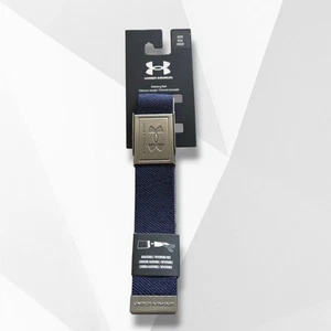 Under Armour Youth Boy's Webbing 1.3”W Golf Belt Navy - Picture 1 of 5