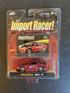 Jada Toys Mazda RX-7 Import Racer Die Cast Rare Red 1:64 Scale #022 - NEW SEALED - Picture 1 of 2
