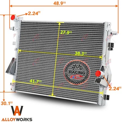 3 Row Radiator For 2011-2016 2012 2013 2014 Ford F250 F350 F450 6.7L Powerstroke Foto 1 de 4