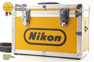 [N MINT] Nikon Vintage Yellow Aluminum Camera Carry Hard Case Trunk From JAPAN - Picture 1 of 10