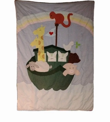 Edredón con apliques Arca de Noé bebé niño unisex animales arco iris Foto 1 de 4