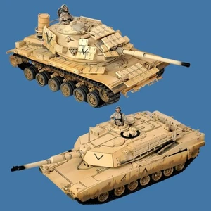 Set 2 Forces of Valor 1:32 Scale Tanks USMC M60A1 Patton & US M1A1 Abrams 2003 - Picture 1 of 12
