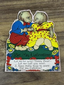 Used Vintage Die-Cut Valentine Card — - Picture 1 of 2
