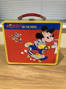 Mickey Mouse Metal Lunch Box Disney - Picture 1 of 6