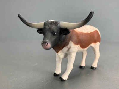 Farm & Ranch Long Horn Cattle Figure Terra By Battat G0891 LZ - Image 1 of 4