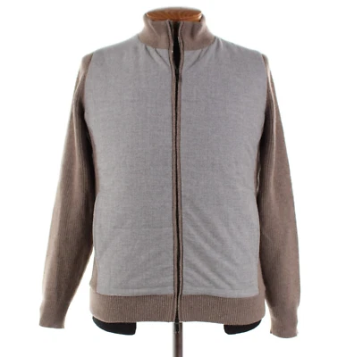 Chaqueta Luciano Barbera Nueva con Etiquetas Mezcla de Lana Mezcla Media Talla 50 (M EE. UU.) en Gris y Beige Foto 1 de 4