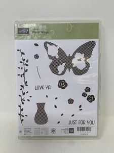 Juego de estampillas de alas florales estampadas flores mariposa jarrón hoja vid solo para ti - Imagen 1 de 2