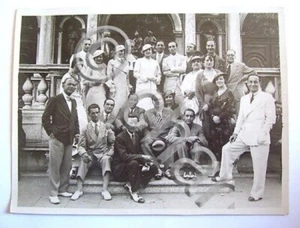 Fotografia Autografo Attrice Paola Borboni e Compagnia di teatro - 1934 - Picture 1 of 2
