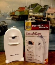 Hamilton Beach Smooth Edge Electric Counter-top Can Opener 76600 White Euc