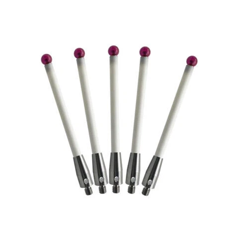 5x Cmm Touch Probe Stylus Ceramic Stem M4 Thread 6mmTip 100mm Length A-5000-3712 - Image 1 of 4