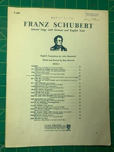 Ave Maria - Franz Schubert Vintage Carl Fischer sheet music 1938 - Picture 1 of 4