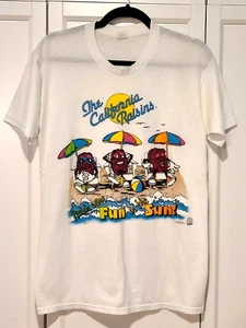 The California Raisins 1988 Raisin Some Fun In The Sun T-Shirt Size XL 🎶 Vtg - Picture 1 of 11