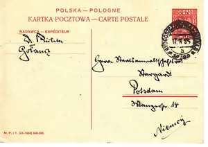 "POLONIA 1935 TPO # 189 ""BYDGOSZCZ - POZNAN" - Imagen 1 de 2