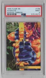 Flair '95 Marvel Annual 1995 #138 Hawkeye - PSA 9 como nuevo - Imagen 1 de 2
