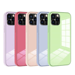 Tempered Glass Case For iPhone 11 12 Pro 7 + 8 Plus SE2 X XR XS Max Back Cover
