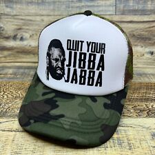 Mr. T Quit Your Jibba Jabba Mens Trucker Hat Camo Snapback 80s A Team Ball Cap