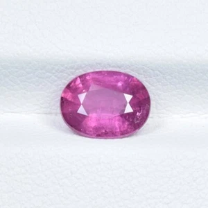1,35 ct MEJOR GRADO PÚRPURA ROSA/TURMALINA RUBELITA NATURAL - ¡Video de gemas ovaladas! - Imagen 1 de 3