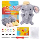 DIY Elephant Crochet Kit with Knitting Yarn Needles Plush Doll Easy Easy2059