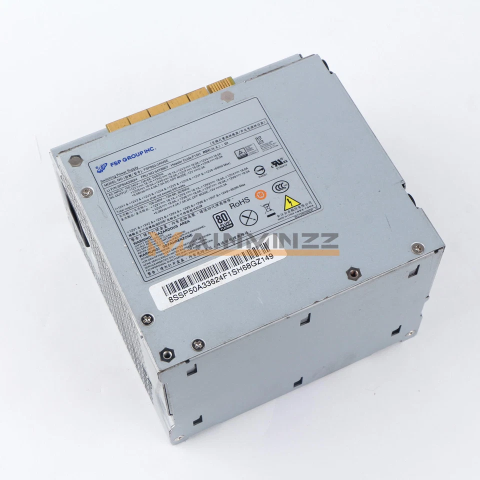 Netzteil für P500 510 P700 P710 Workstation 850W FSP850-OAWSE 54Y8907 - Bild 1 von 1