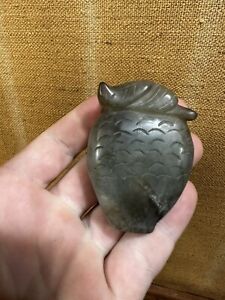 Chinese Nephrite Jade Carving Qing-Republic Period Fruit Snuff Bottle Scholars
