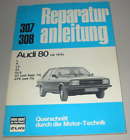 Reparaturanleitung Audi 80 Typ 82 B1 L S LS GL GLS GT GTE 1976 - 1978 Buch
