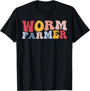Worm Farmer Worm Farming Vermiculture Gift Unisex T-Shirt - Picture 1 of 3