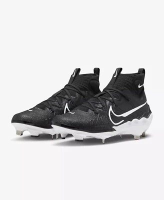 NUEVO Botines de béisbol Nike Alpha Huarache NXT de metal negros blancos DJ6517-001 talla 8 Foto 1 de 4
