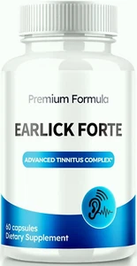 (1 Pack ) Earlick Forte Tinnitus & Hearing Support Pills to Reduce Inflammation - Picture 1 of 12