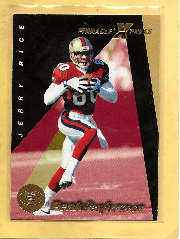 JERRY RICE - 1997 Pinnacle Xpress "Peak Performer" - #143- 49'ers - $1 Shipping - Image 1 of 1