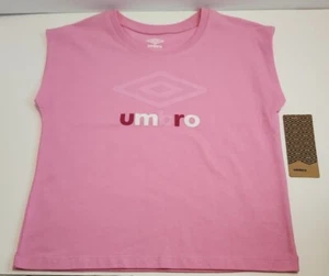 Mädchen Umbro Rundhals Kurzarm T-Shirt Größe M (10/12) Neu mit Etikett - Bild 1 von 7