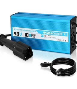48V 10A Golf Cart Charger Compatible with Yamaha G29 Drive & Drive 2 Golf Carts, - Picture 1 of 7