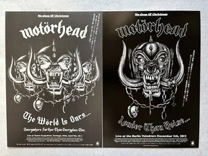 Motorhead Louder than noise 2011 the world is ours 2012 Flyer mini poster Japan - Picture 1 of 2