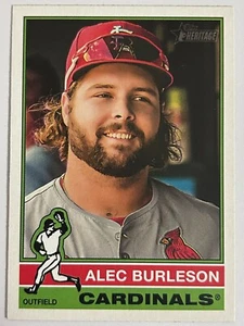 2025 Topps Heritage #98 Alec Burleson St. Louis Cardinals Baseball Card (NM) - Picture 1 of 3