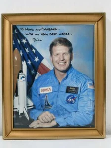 U.S. NASA, Portrait of Astronaut "William M. Shepherd" mit Widmung und Unterschr - Bild 1 von 5