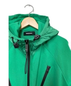 Diesel Hoodie Green S-Runner Regular Fit Size XXL A003070AASF - Picture 1 of 4