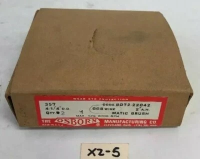 New! Osborn Wire Wheel 8072-22042 Qty of 2 *Fast Shipping* Warranty! Foto 1 de 3