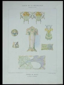 BIJOUX ART NOUVEAU -1901- PLANCHE, MAURICE DAURAT - Picture 1 of 1