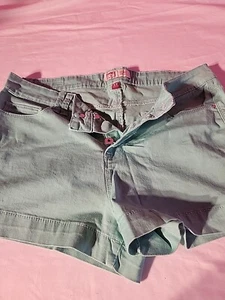 Girls l.e.i Tatum Higrise Seafoam Green Shorts Size 13 Juniors - Picture 1 of 4