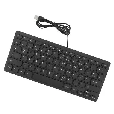 78 Keys Language Ultra Thin Keyboard Plug And Play Splash Proof USB Wired Co Hot - Image 1 of 4