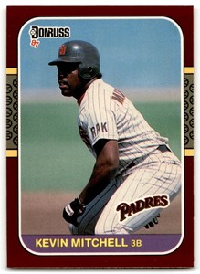 1987 Donruss Kevin Mitchell Rookie San Diego Padres #145