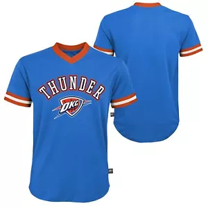 Outerstuff NBA Youth Boys (8-20) Oklahoma City Thunder Tackle Twill Mesh Top - Picture 1 of 7