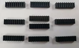 x10 Lego Negro 1x4 Technic Gear Rack Parte 3743 ev3 técnico robot de vapor - Imagen 1 de 1