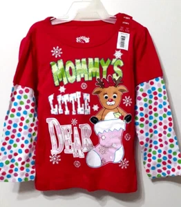 "Mommy's Little Dear" Christmas Shirt Girls 3T - Picture 1 of 1