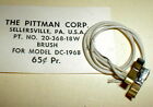 Pittman 196B Motor Brushes with LEAD WIRES 1 Pr Slot Car Vintage #20-368-18W NOS