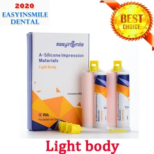 Dental Light Body Silicone Impression Material 50ML*2 Cartridge Set With 4 Tips - Picture 1 of 9