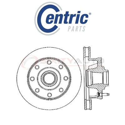 Centric Disc Brake Rotor for 1971-1974 GMC C25 C2500 Pickup 4.1L 4.8L 5.0L ph Foto 1 de 4
