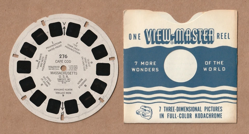 Vintage View-Master reel #276 Cape Cod, Massachusetts 1948 - Image 1 of 1